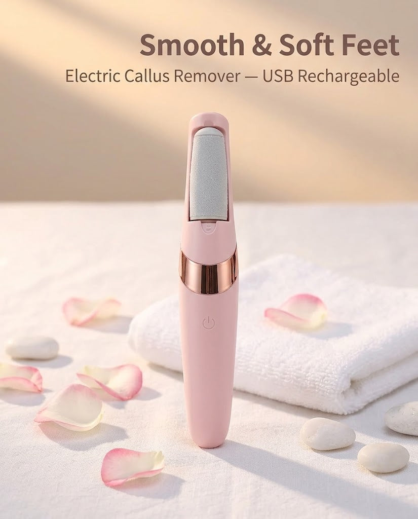 Electric Callus Remover - Rechargeable Foot File & Pedicure Tool for Soft Feet
