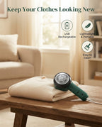 Portable USB Rechargeable Fabric Shaver & Lint Remover for Sweaters, Sofas, and Clothes – Utility Care