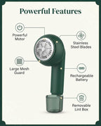 Portable USB Rechargeable Fabric Shaver & Lint Remover for Sweaters, Sofas, and Clothes – Utility Care