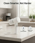 Electric Spin Scrubber - Cordless Power Cleaning Brush with USB Rechargeable Battery for Kitchen, Bathroom, Tiles, and Sink Surfaces