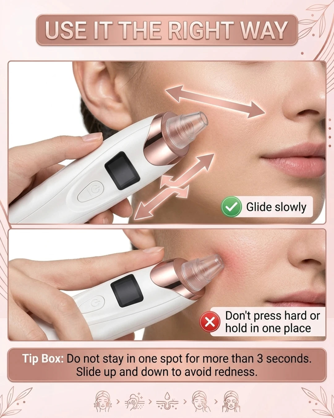 Electric Blackhead Remover Vacuum – Rechargeable Pore Cleaner & Acne Extractor Device