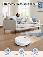 3-in-1 Smart Robot Vacuum Cleaner – Automatic Sweeping, Mopping & Powerful Suction Cleaner for Hard Floors & Low-Pile Carpets