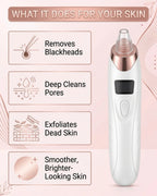 Electric Blackhead Remover Vacuum – Rechargeable Pore Cleaner & Acne Extractor Device
