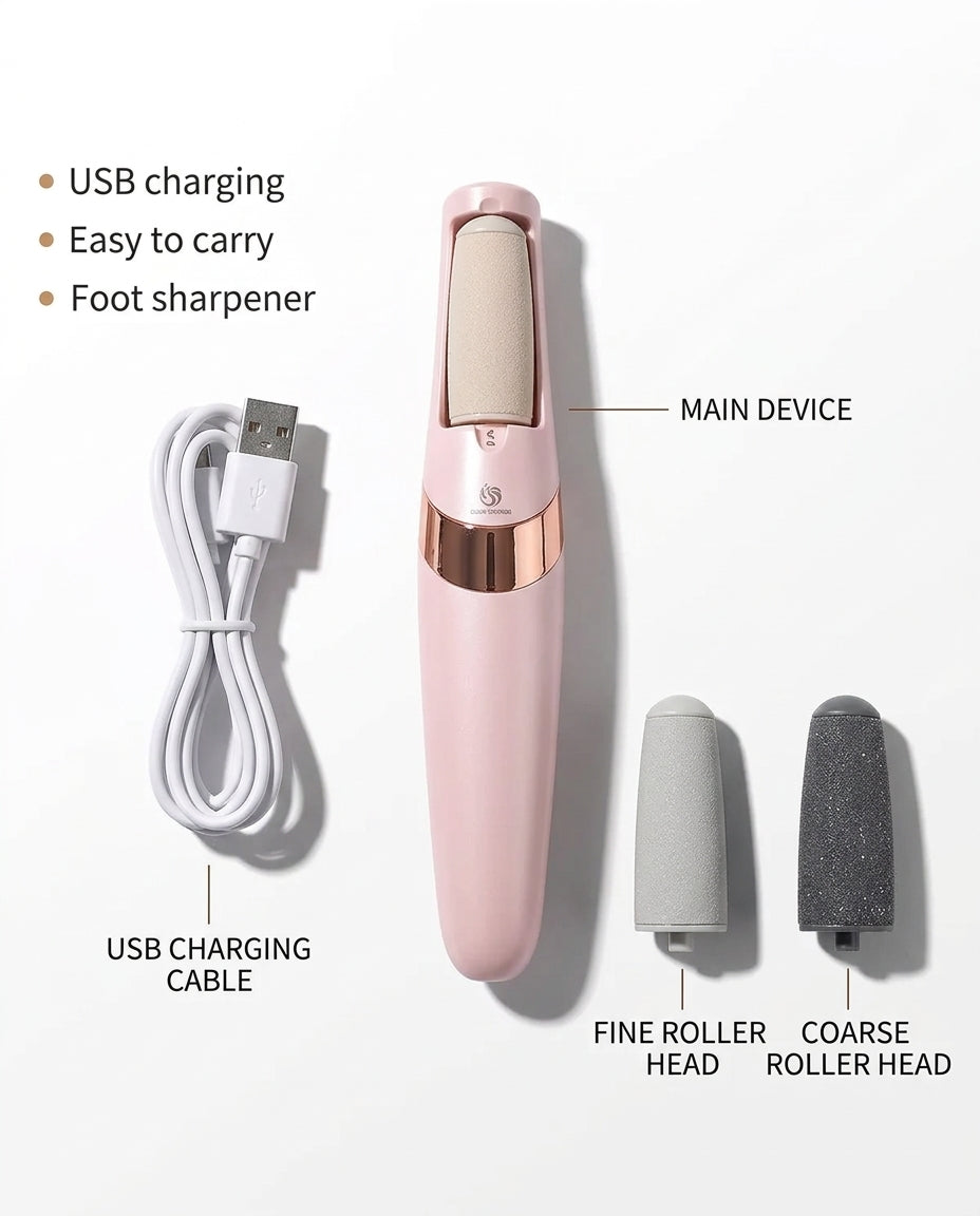 Electric Callus Remover - Rechargeable Foot File & Pedicure Tool for Soft Feet