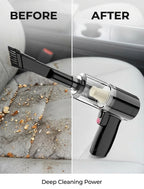3-in-1 Handheld Cordless Car Vacuum Cleaner, High-Power Auto Vacuum, Air Duster & Hand Vacuum for Home and Car