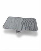 Silicone Dish Drying Mat with Self-Draining Lip - Heat Resistant, Foldable & Non-Slip Kitchen Counter Mat for Plates, Cups, and Bottles